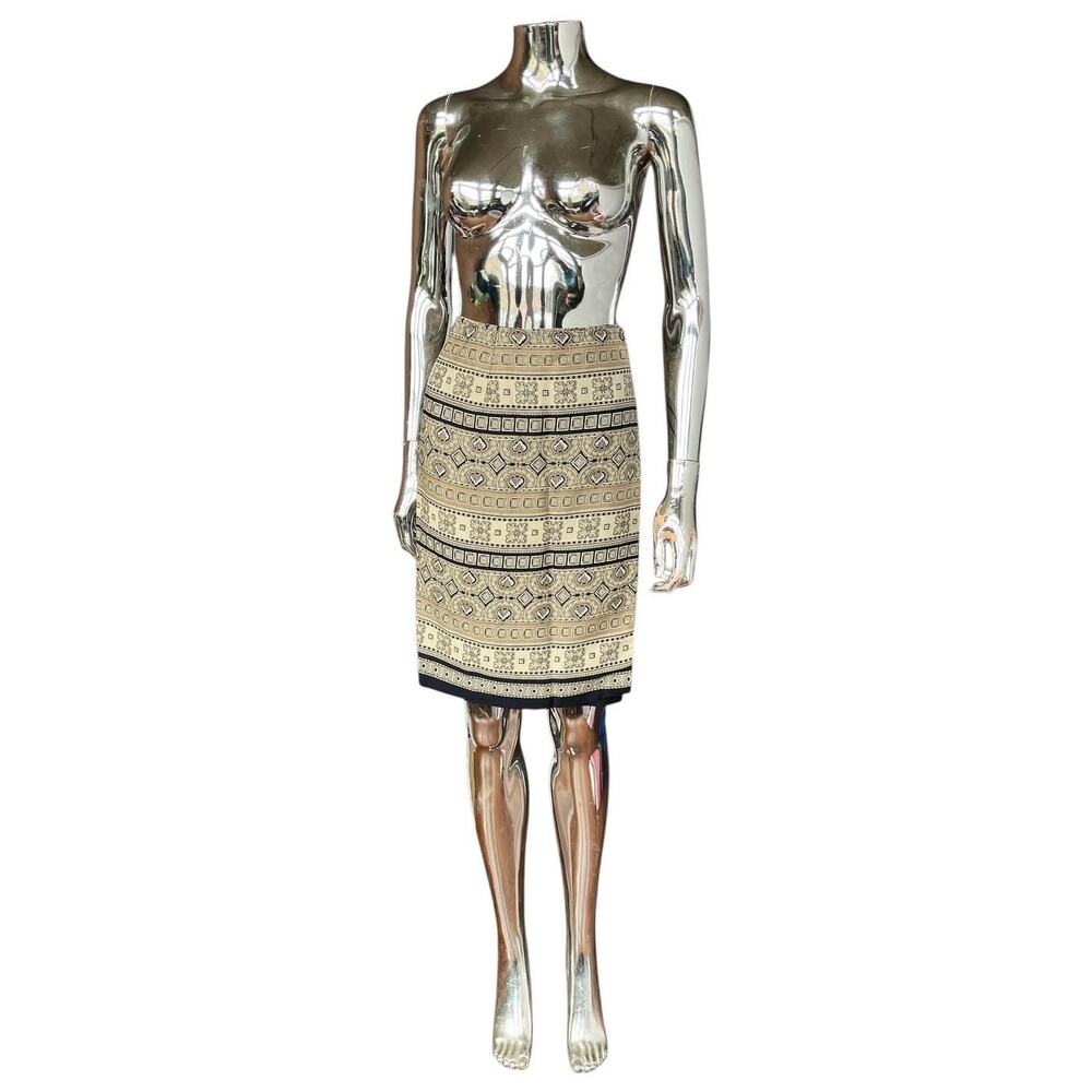 90s Abstract print Wrap Skirt